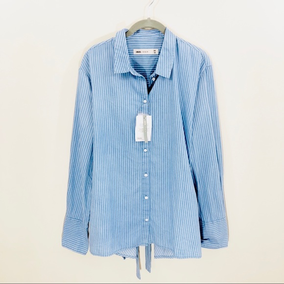 ASOS Tops - NWT ASOS Open-Back Button-Up Top